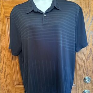 Izod Blue Polo Shirt with Subtle Stripes Cool-FX XXL